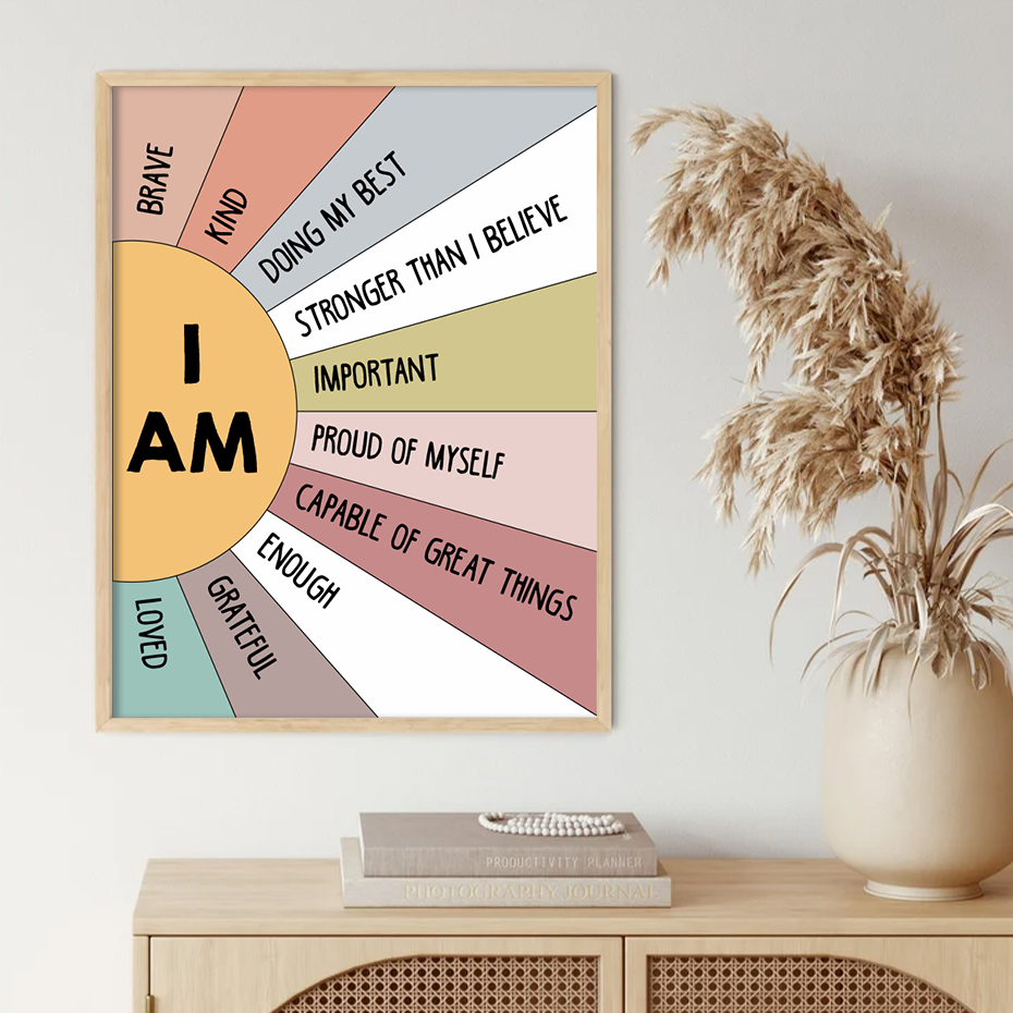 1PCS Educational Sun Colorful  - Kids Education Quotes ulasan dan harga