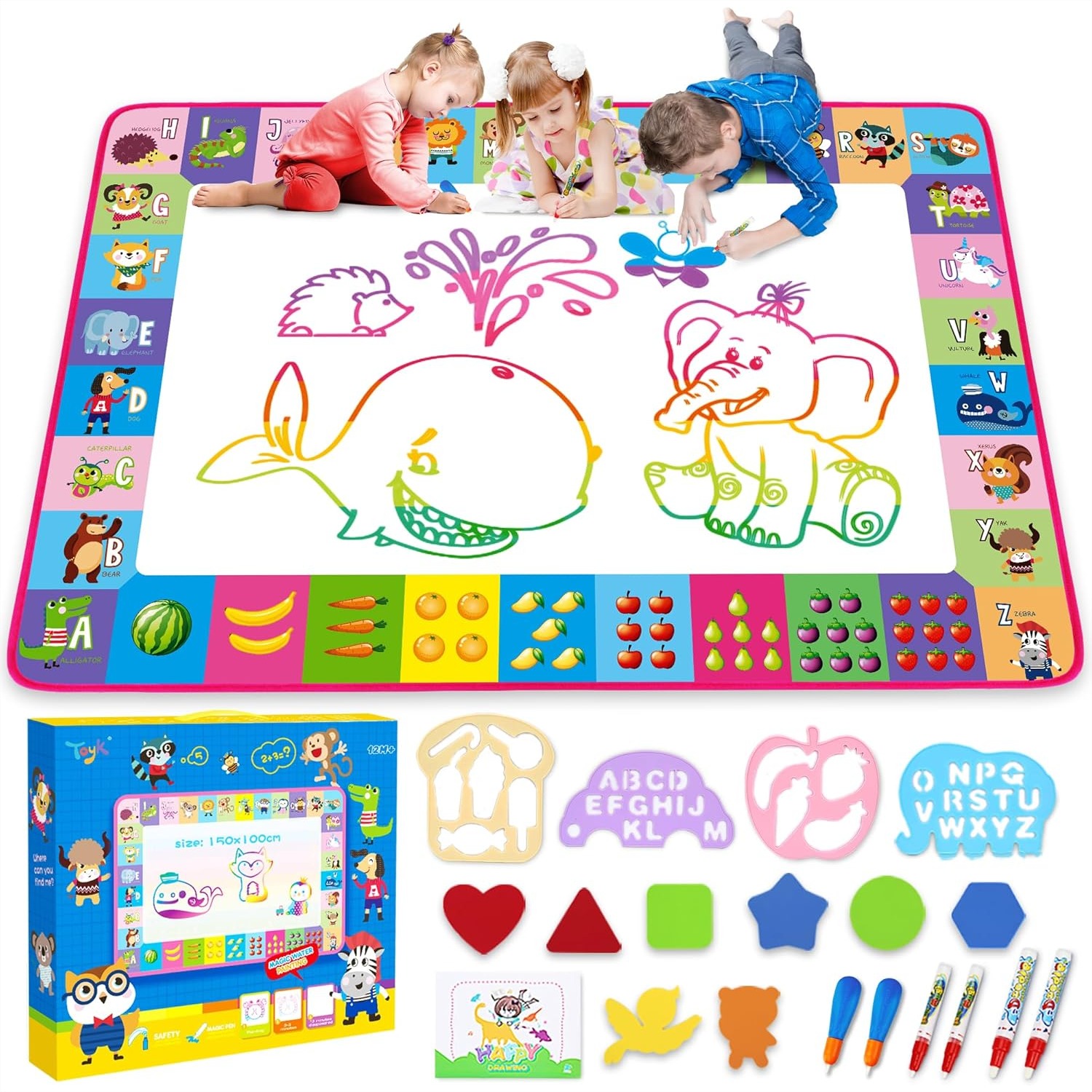 Water Doodle Mat for Kids 40x2 - Kids Education Images ulasan dan harga