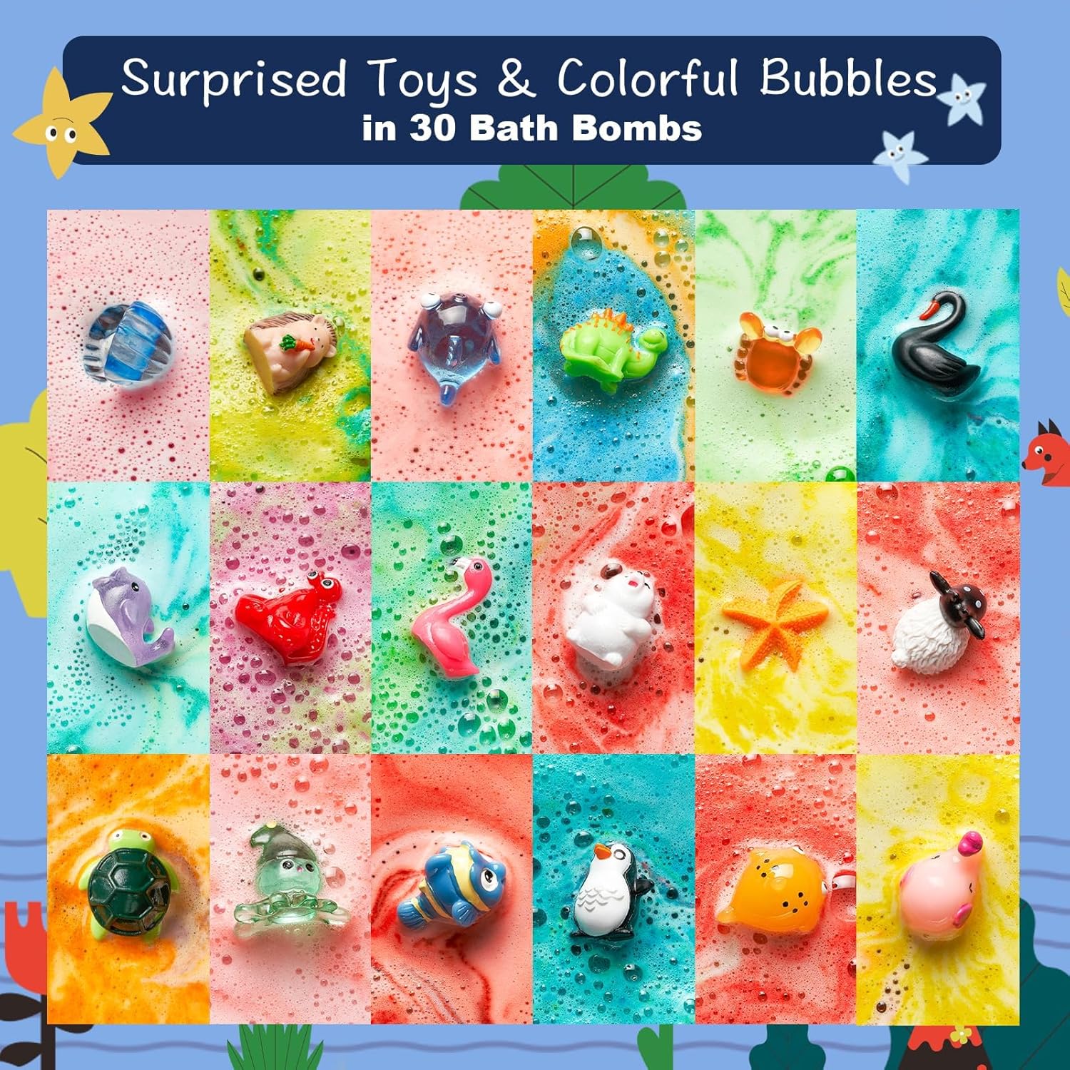 30 Kids Bath Bombs with Surpri - Kids Education Images ulasan dan harga